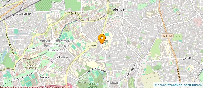 localisation de l'entreprise AERODIODE OPEX  TALENCE