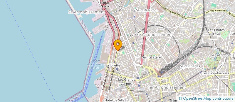 localisation de l'entreprise AERODIS BUSSIERE à MARSEILLE