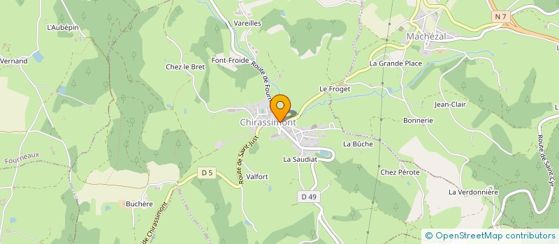 localisation de l'entreprise AERODRONE MULTISERVICES  CHIRASSIMONT