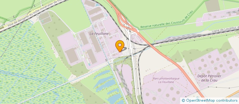 localisation de l'entreprise AEROFLEX à FOS-SUR-MER