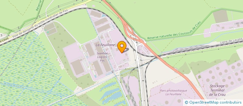 localisation de l'entreprise AEROFLEX LOGISTIQUE à FOS-SUR-MER