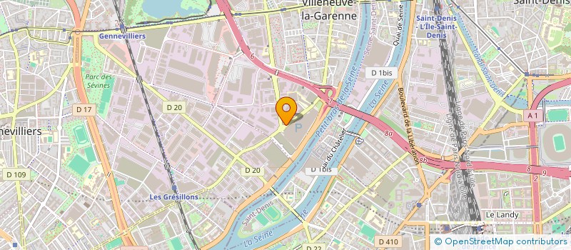localisation de l'entreprise AEROGAZ à VILLENEUVE-LA-GARENNE