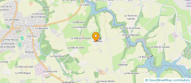localisation de l'entreprise AEROGIN à BEAUSSAIS-SUR-MER