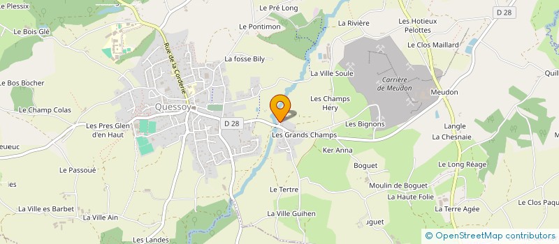 localisation de l'entreprise AEROGOMMAGE SABLAGE 22  QUESSOY