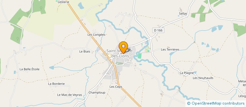 localisation de l'entreprise AEROGOMME SERVICES à SAINT-MAURICE-DES-LIONS