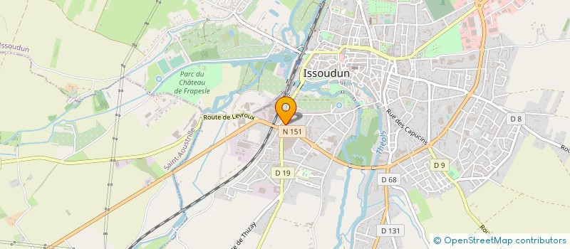 localisation de l'entreprise AEROGRAPH à ISSOUDUN