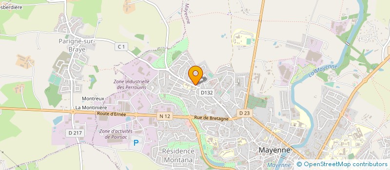 localisation de l'entreprise AEROKIT à MAYENNE