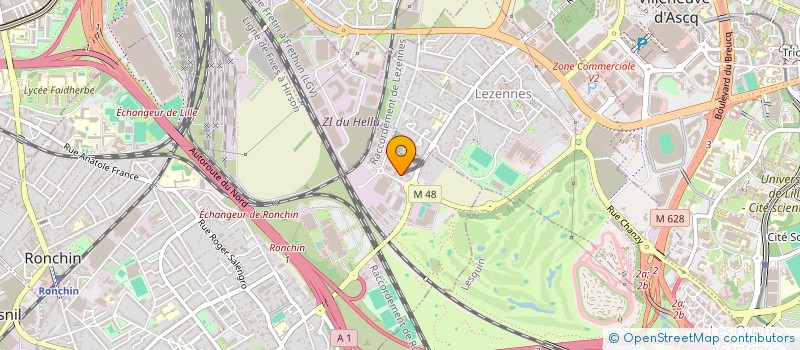 localisation de l'entreprise AEROL  RONCHIN