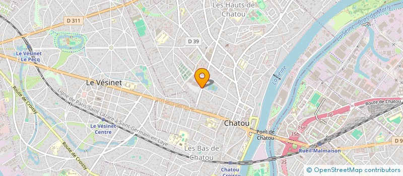 localisation de l'entreprise AEROLEC SAS à CHATOU