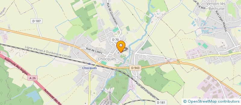 localisation de l'entreprise AEROLICE  CHOCQUES