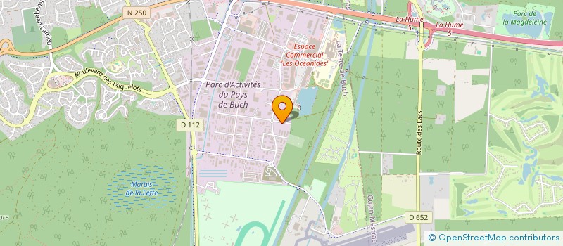 localisation de l'entreprise AEROLINK à LA TESTE-DE-BUCH