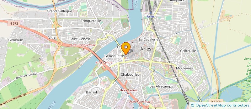 localisation de l'entreprise AEROLITHE à ARLES