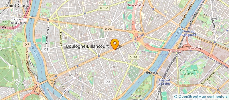 localisation de l'entreprise AEROLOCATION  BOULOGNE-BILLANCOURT