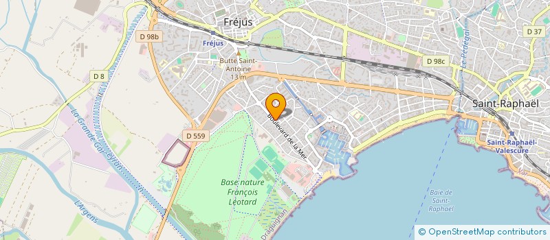 localisation de l'entreprise AEROMARINE SELLERIES à FREJUS