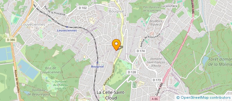 localisation de l'entreprise AEROMAT à LA CELLE-SAINT-CLOUD