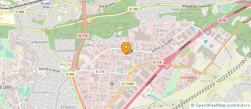 localisation de l'entreprise AEROMETROLOGIE à LES ULIS