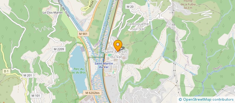 localisation de l'entreprise AERONAUTIC ENVIRONEMENT AND MAINTENANCE  SAINT-MARTIN-DU-VAR