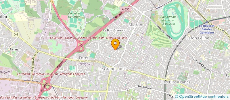 localisation de l'entreprise AERONAUTIQUE MILIEU SCOLAIRE AQUITAINE à EYSINES