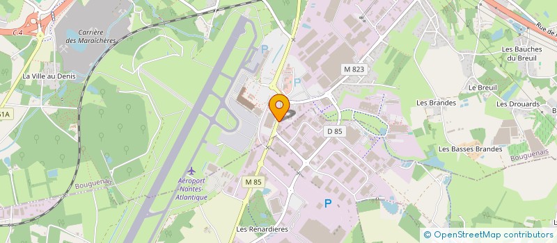 localisation de l'entreprise AEROPARK à BOUGUENAIS