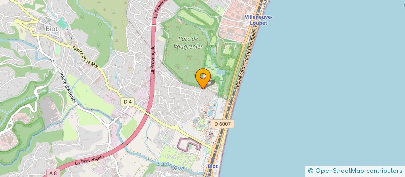 localisation de l'entreprise AEROPARK RIVIERA  VILLENEUVE-LOUBET