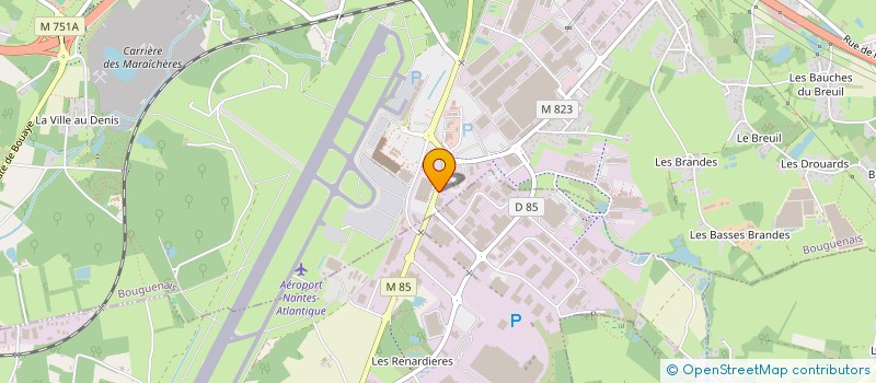 localisation de l'entreprise AEROPORT AUTO SERVICE à BOUGUENAIS