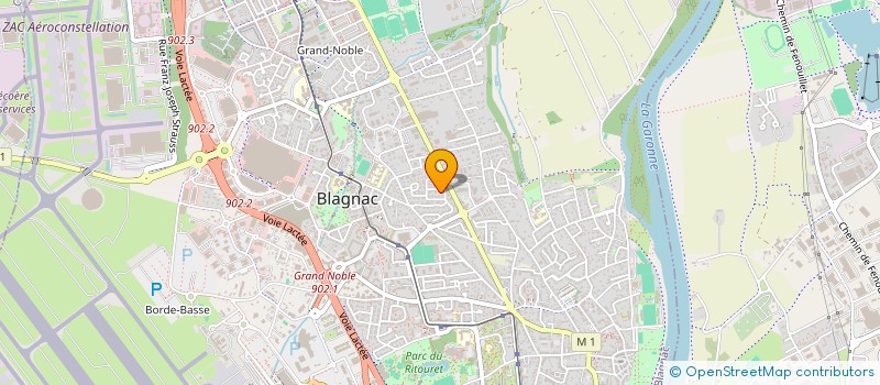 localisation de l'entreprise AEROPORT TOULOUSE-BLAGNAC DEVELOPPEMENT HOTELIER  BLAGNAC