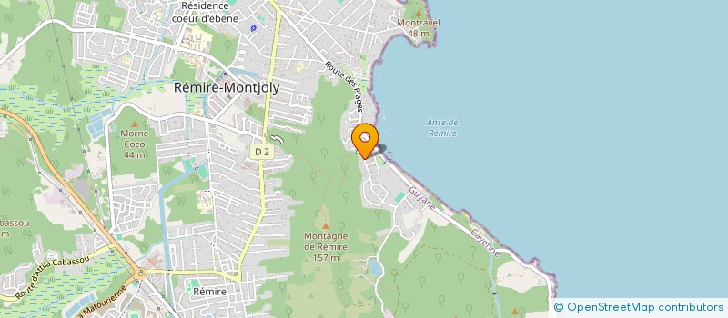 localisation de l'entreprise AEROPROD AMAZONIE  REMIRE-MONTJOLY