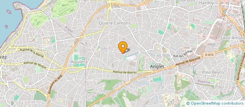localisation de l'entreprise AEROREV à ANGLET