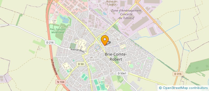 localisation de l'entreprise AEROS 10 à BRIE-COMTE-ROBERT
