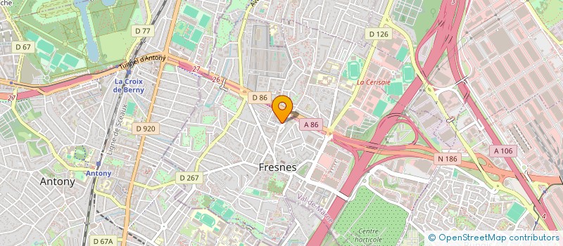 localisation de l'entreprise AEROSEN NDT à FRESNES