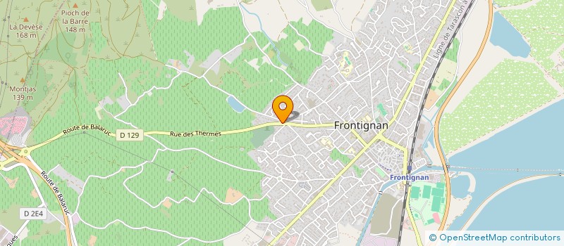 localisation de l'entreprise AEROSTAT'THAU à FRONTIGNAN