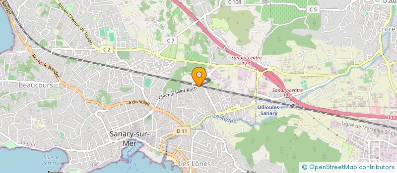 localisation de l'entreprise AEROSUPPLY SERVICES à SANARY-SUR-MER