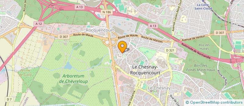 localisation de l'entreprise AEROTECHNO  LE CHESNAY-ROCQUENCOURT