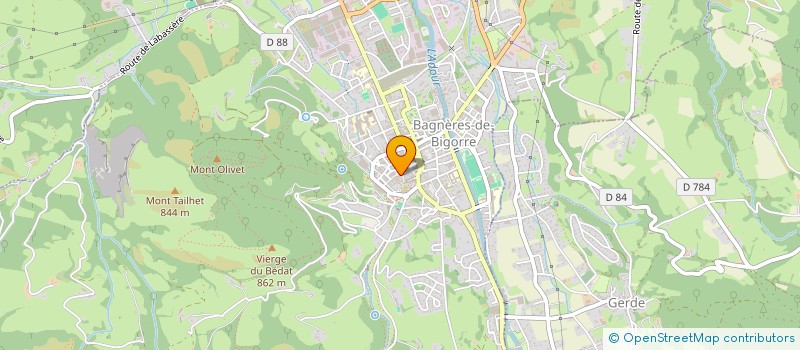 localisation de l'entreprise AEROTREK PARAPENTE  BAGNERES-DE-BIGORRE