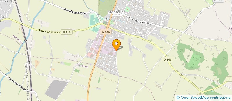 localisation de l'entreprise AEROVAL  MONTELIER