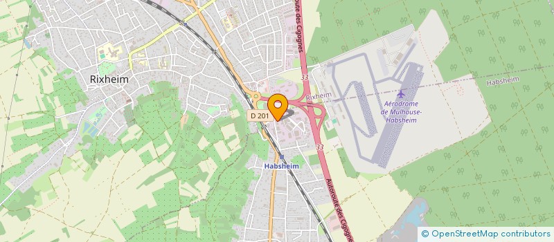 localisation de l'entreprise AEROVENT à HABSHEIM