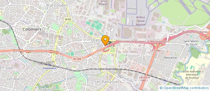 localisation de l'entreprise AEROVET à COLOMIERS