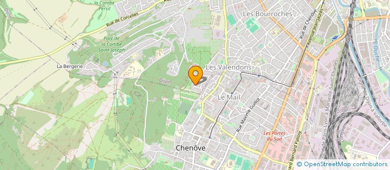 localisation de l'entreprise AEROX  DIJON