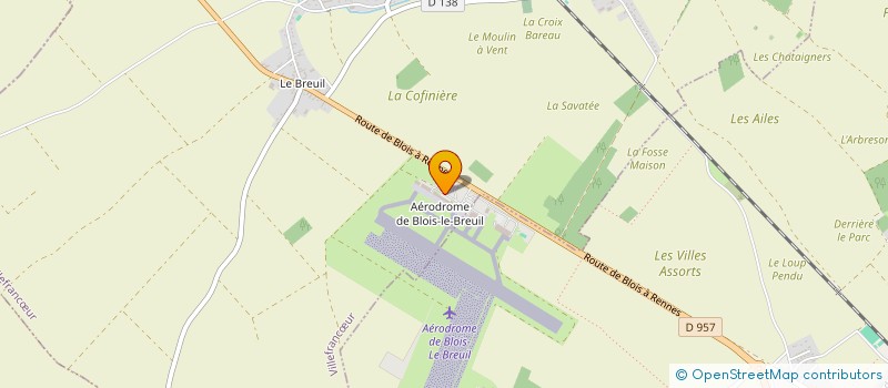 localisation de l'entreprise AEROZACH  VILLEFRANCUR