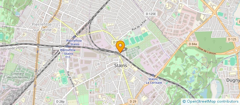 localisation de l'entreprise AERS à STAINS