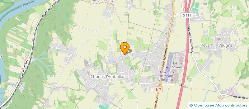 localisation de l'entreprise AERTIS - ATELIER D'ETUDE ET DE REALISATION TECHNIQUE PAR L'INFORMATIQUE ET LE SERVICE à VIENNE