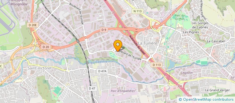 localisation de l'entreprise AES à VITROLLES