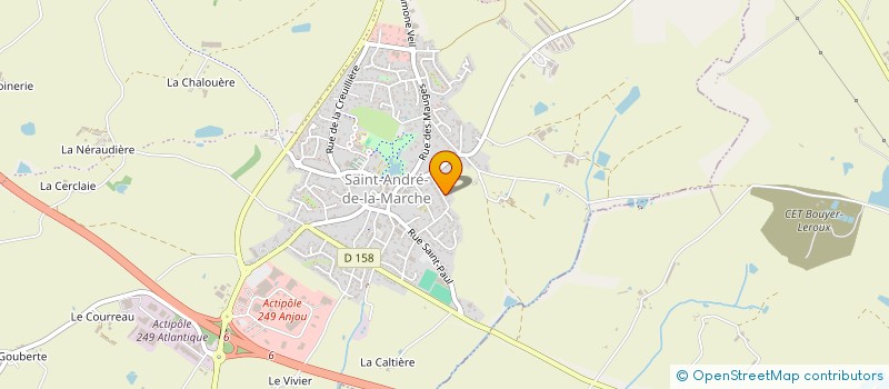 localisation de l'entreprise AES à SEVREMOINE