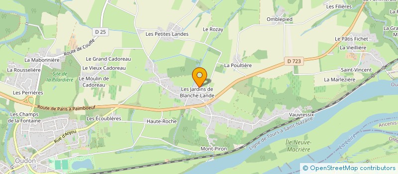 localisation de l'entreprise AES  OUDON