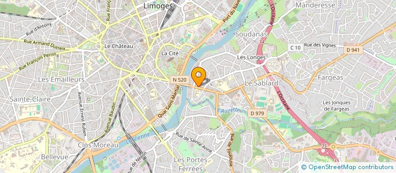 localisation de l'entreprise AES à LIMOGES