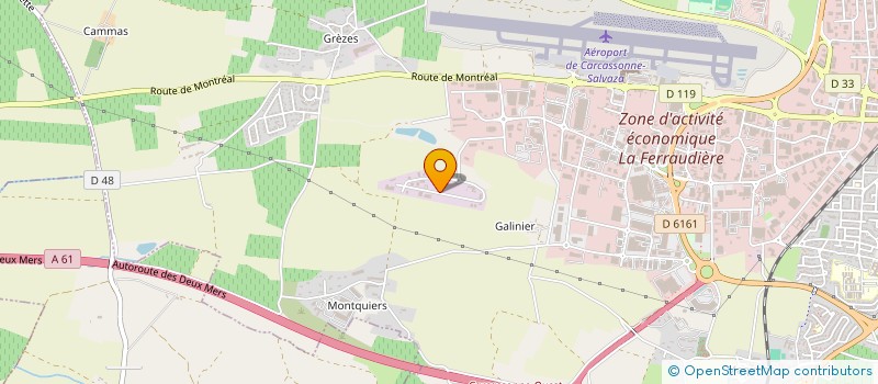 localisation de l'entreprise AES  CARCASSONNE