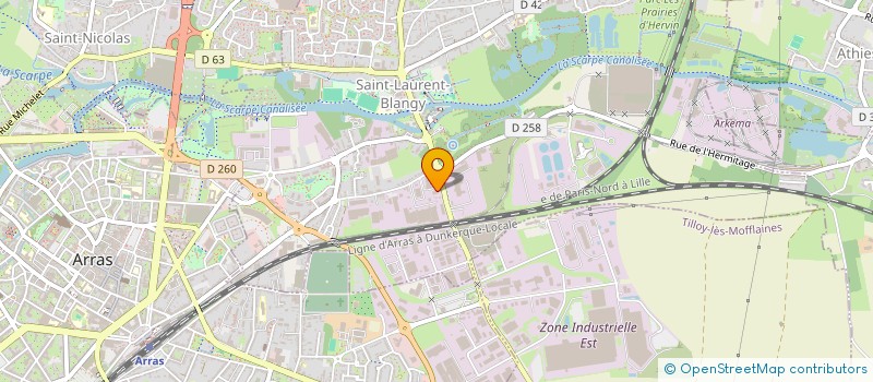 localisation de l'entreprise AES DANA  SAINT-LAURENT-BLANGY