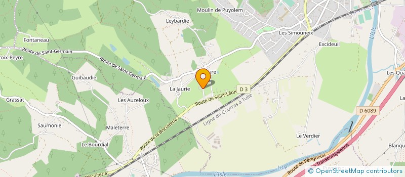 localisation de l'entreprise AES ENERGIE 24  SAINT-ASTIER