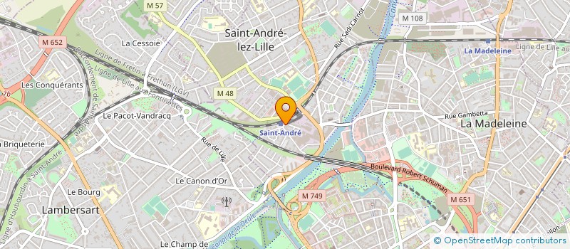 localisation de l'entreprise AES INFO  SAINT-ANDRE-LEZ-LILLE