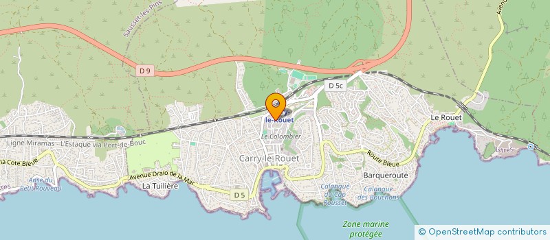 localisation de l'entreprise AES MACONNERIE  MARTIGUES